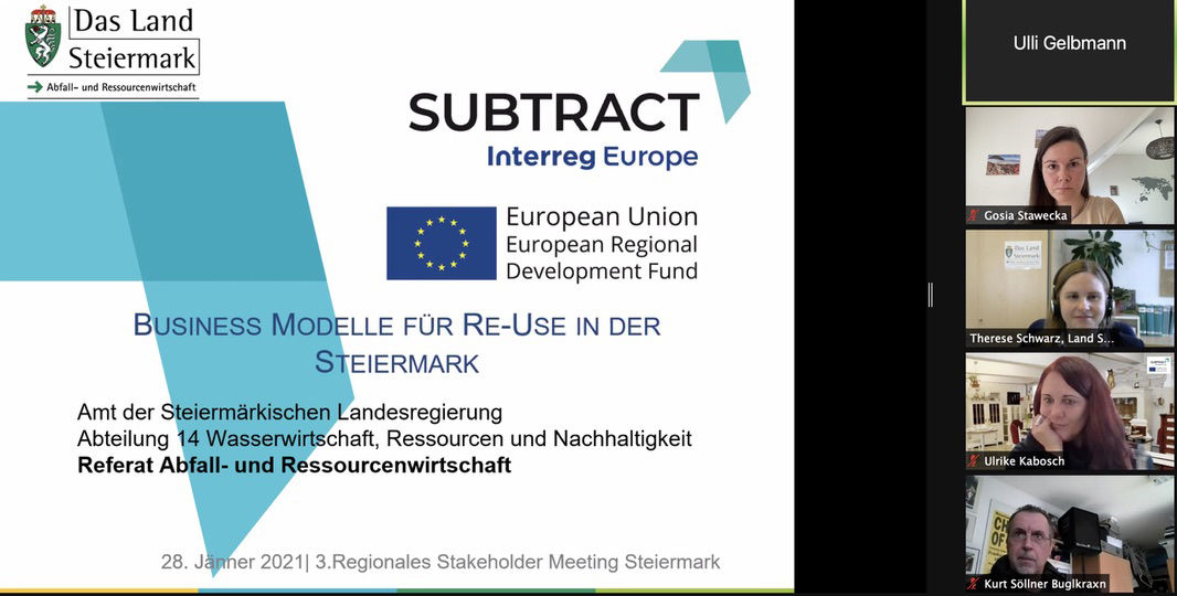 SUBTRACT 3rd Regional Stakeholders Meeting in Styria