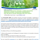 Industrial transition towards green Europe