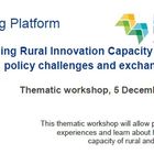 Thematic Workshop on Rural innovation
