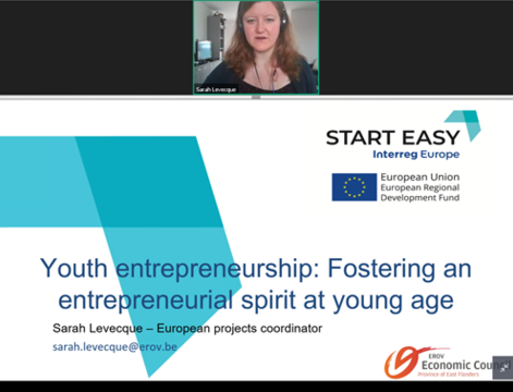 Webinar on youth entrepreneurship hosted by ECEF