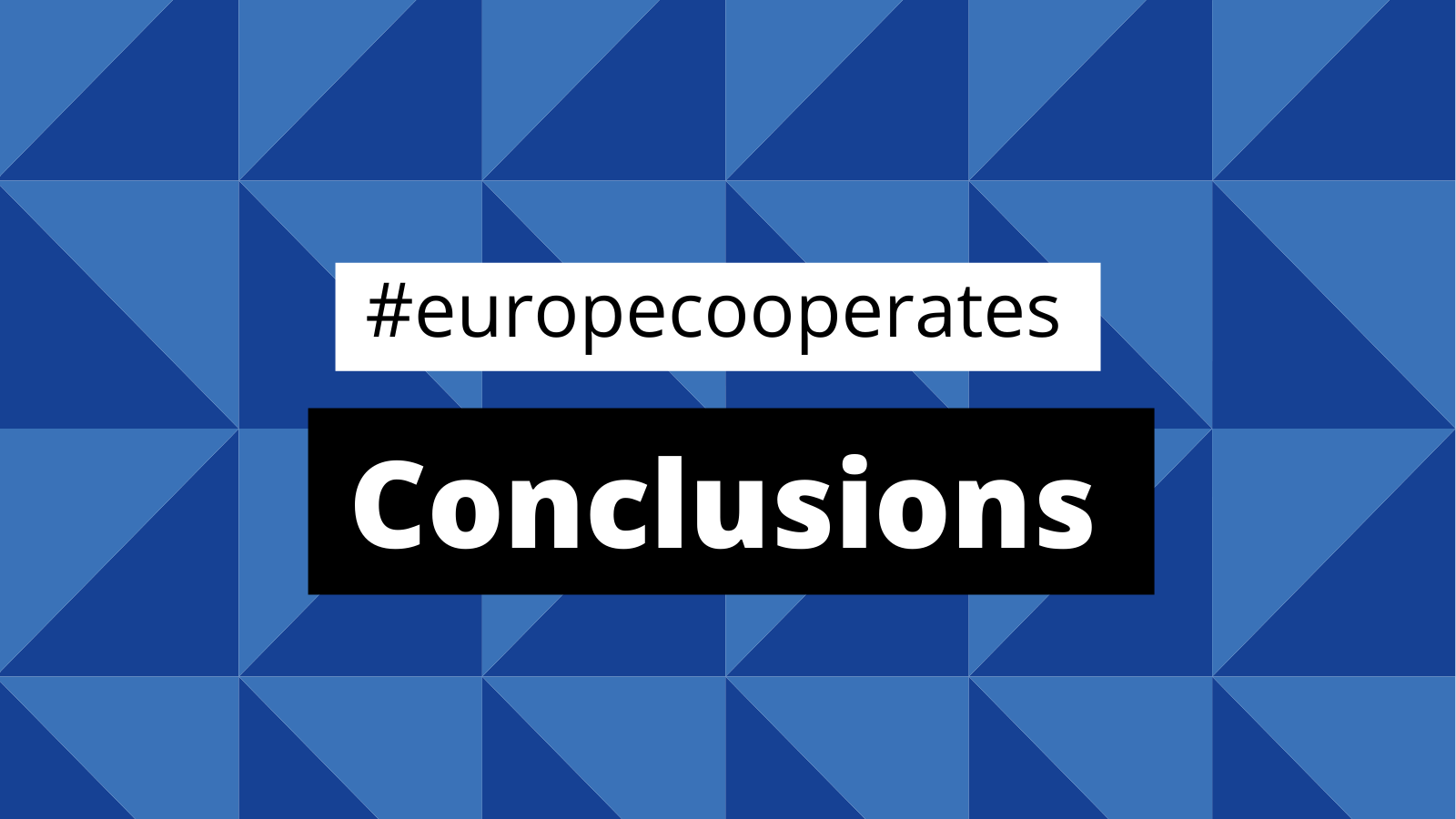 #europecooperates conclusions are available