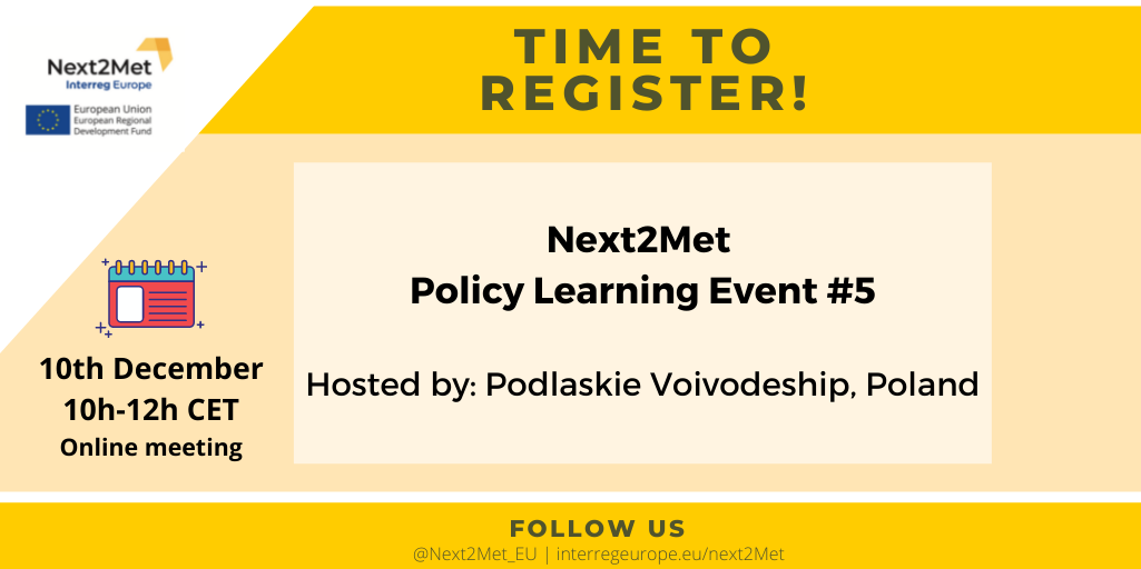 Next2Met fifth Policy Learning Event