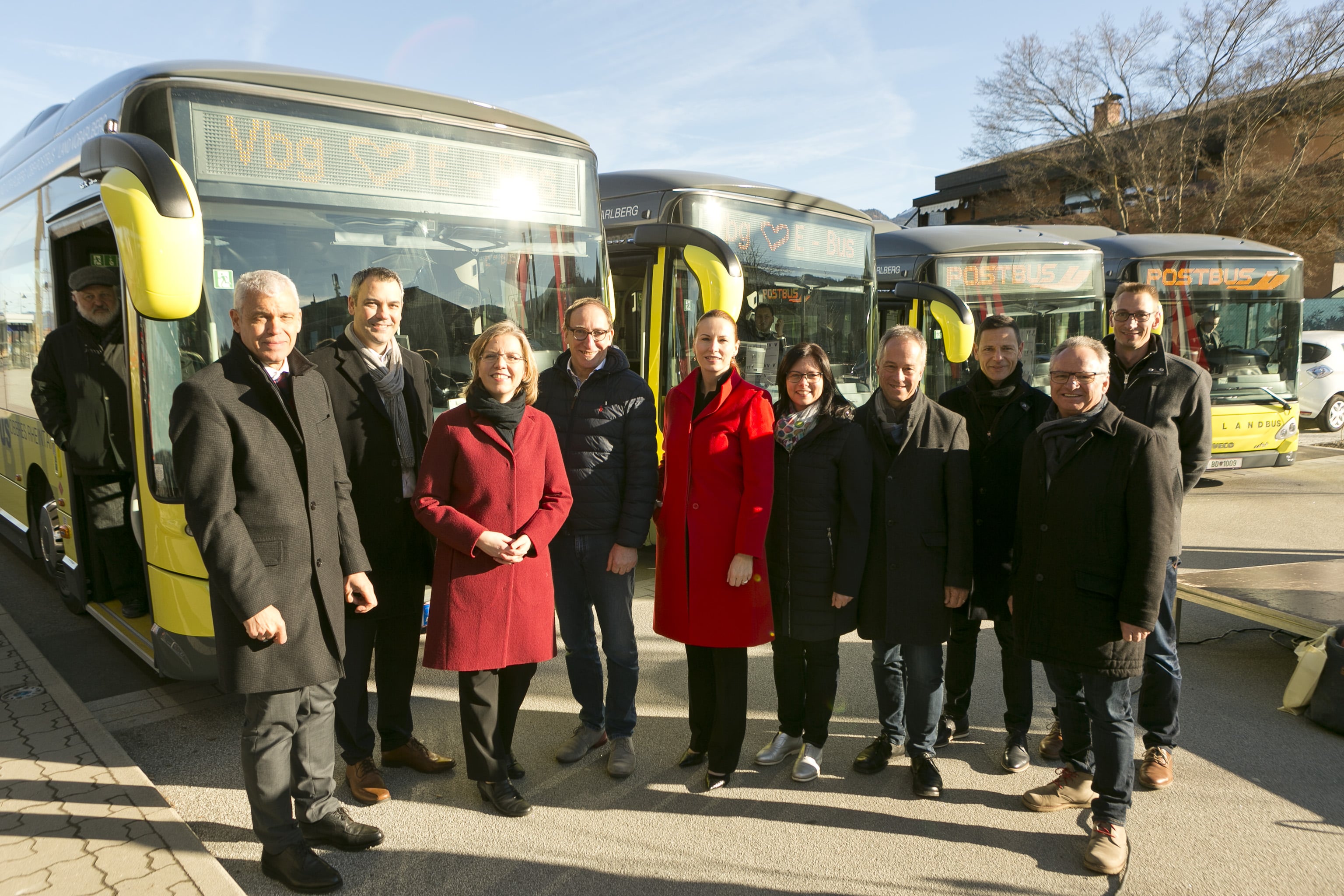 Vorarlberg starts with the first four EV-buses