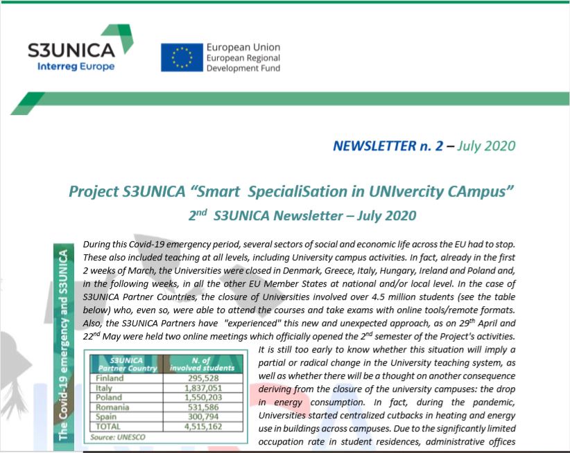 S3UNICA second Newsletter is now available online!