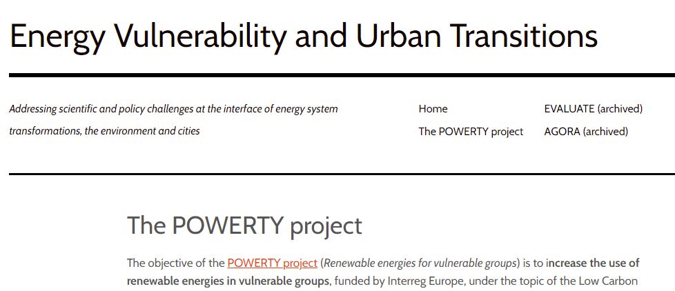 POWERTY in the Urban-Energy blog