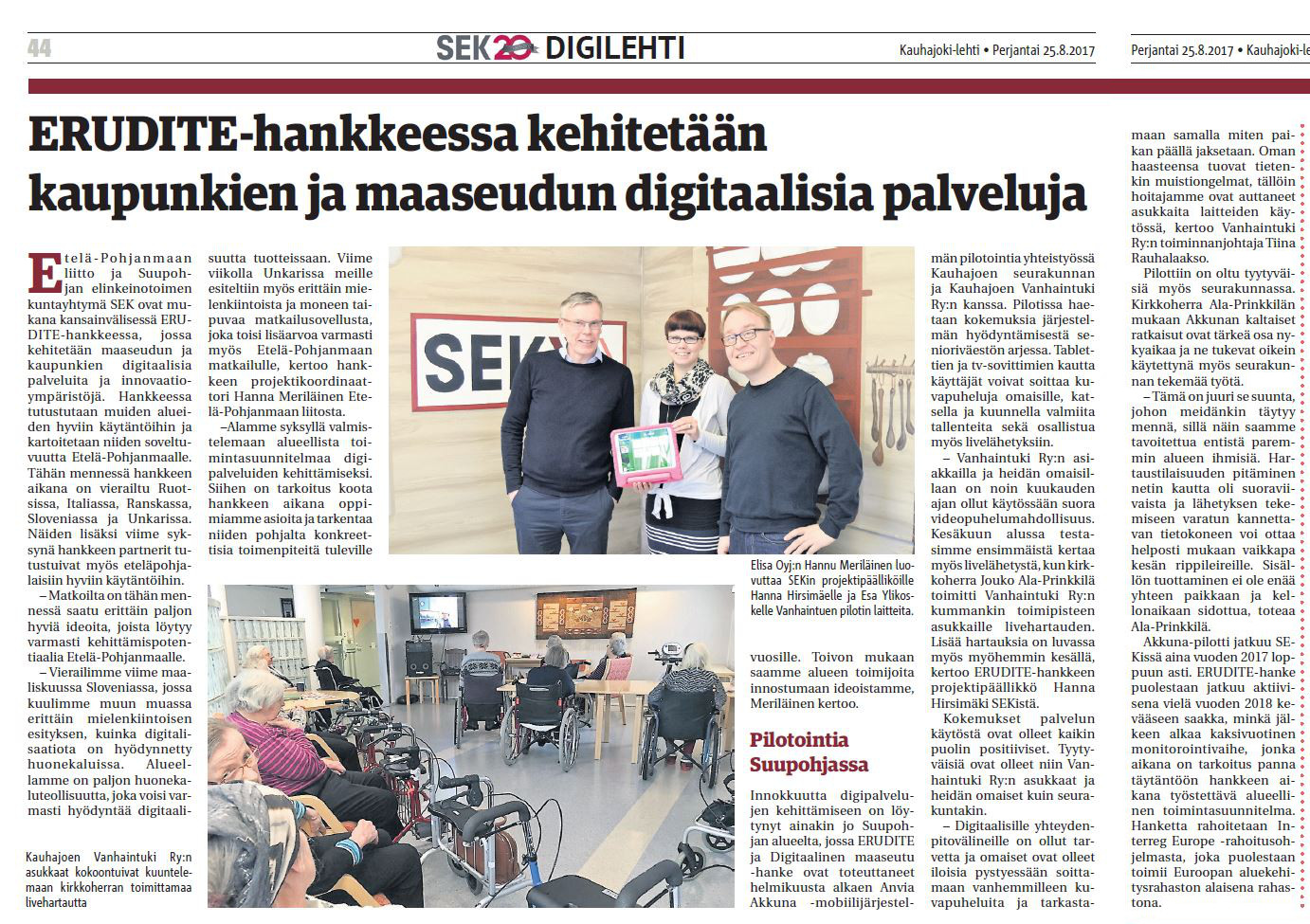 Digitalisation in Finnish towns and rural areas