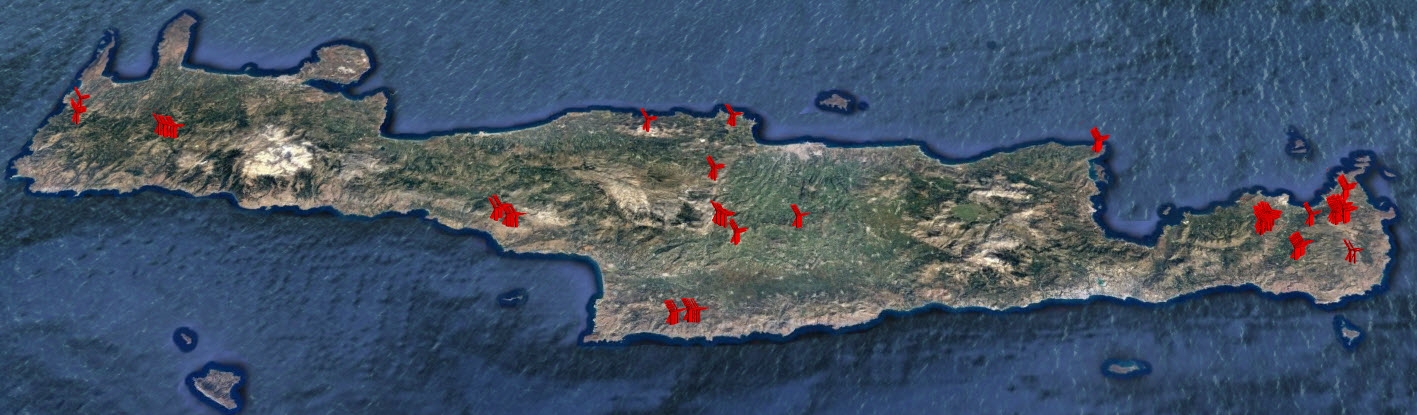 What are the main renewable energy sources in Crete?