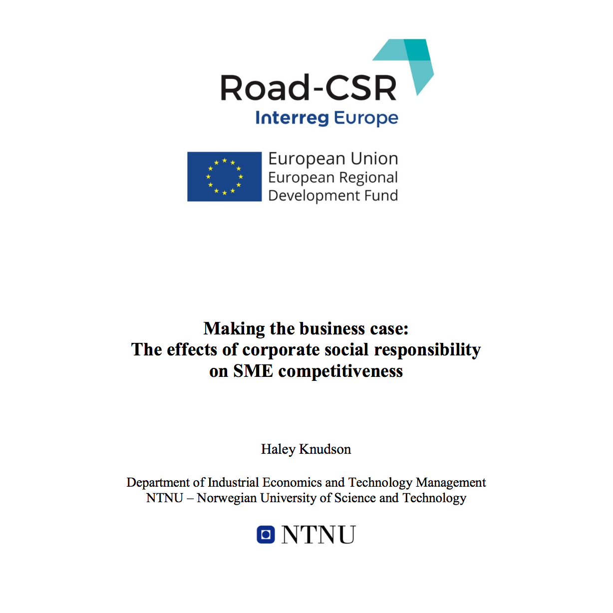 The effects of CSR on SME competitiveness
