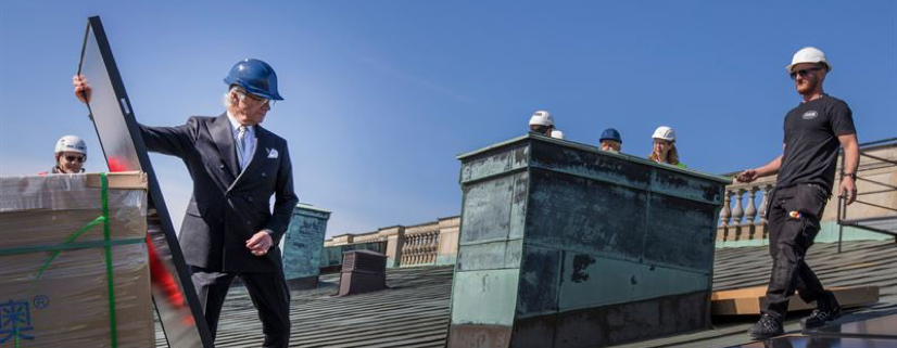 The Stockholm Royal Castle will shine solar panels