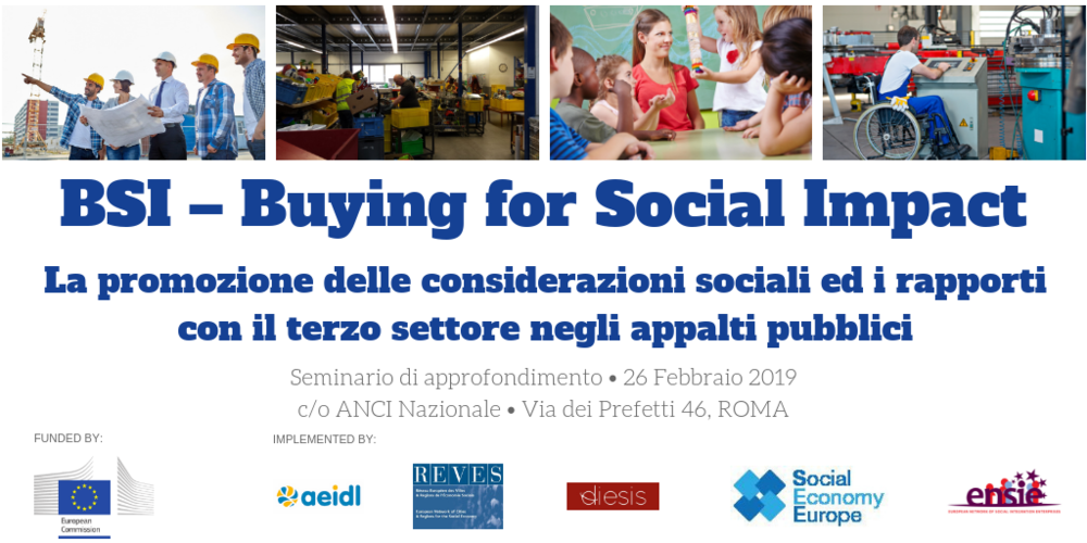 Buying for Social Impact event 26 February Rome