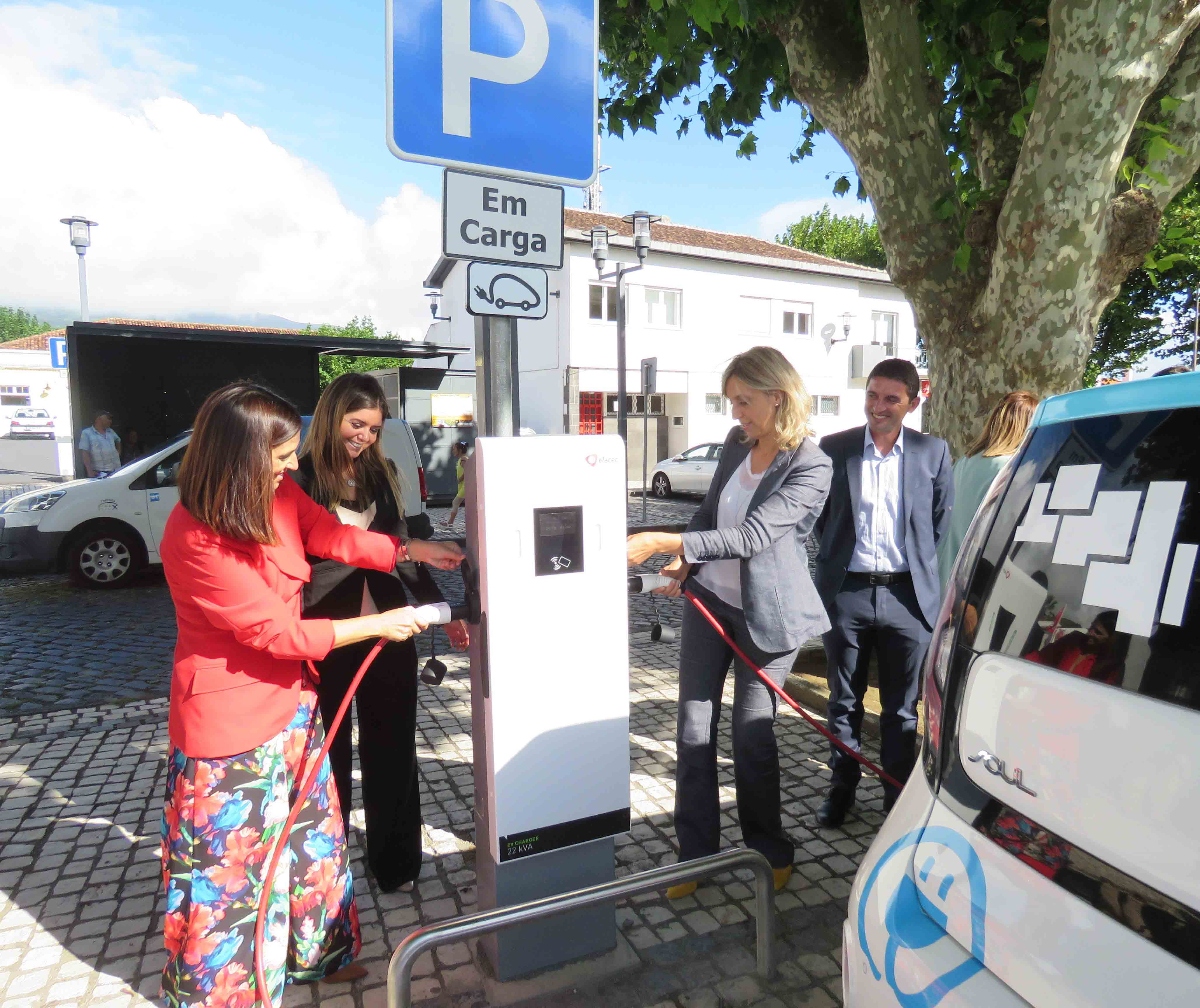 EV charging station in São Miguel island, Azores 