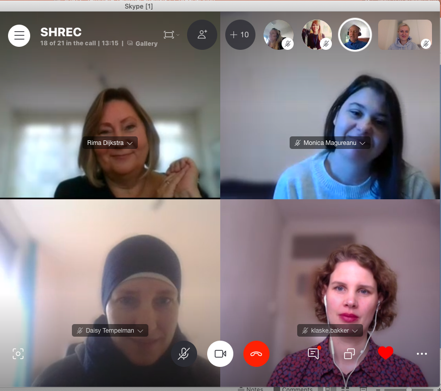 Virtual meeting of SHREC partners