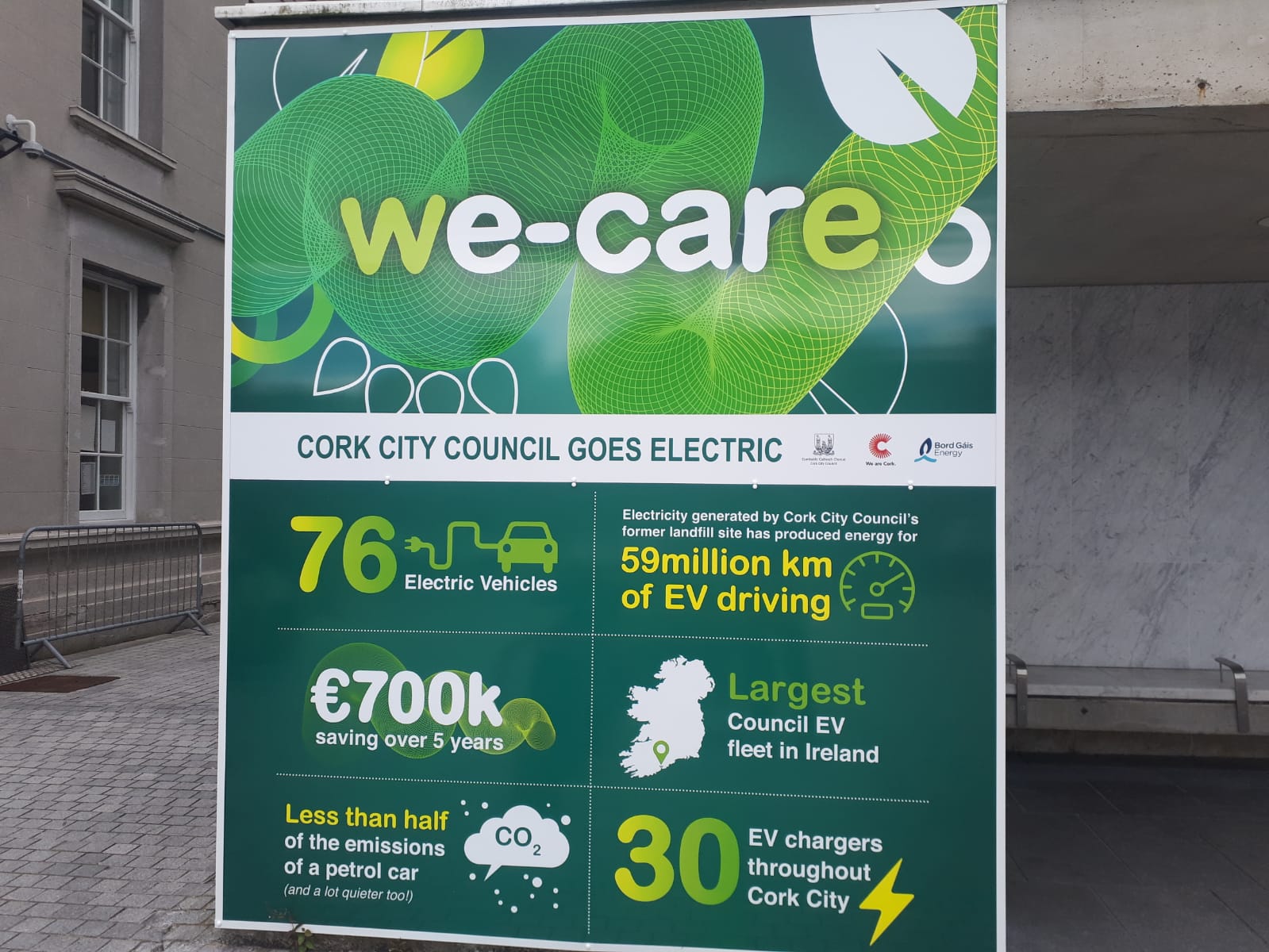 Billboard boasts the benefits of going electric
