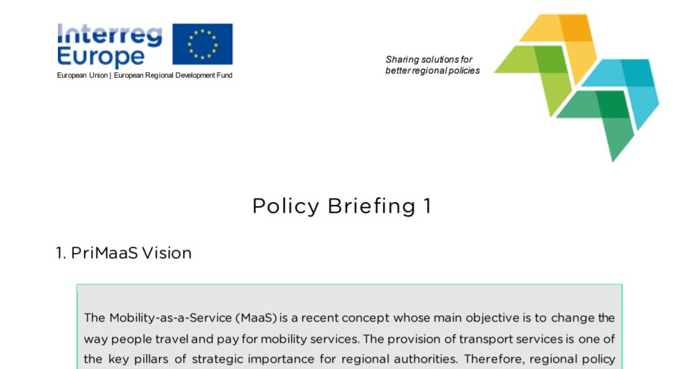 PriMaaS Project Policy Briefs - 1 & 2