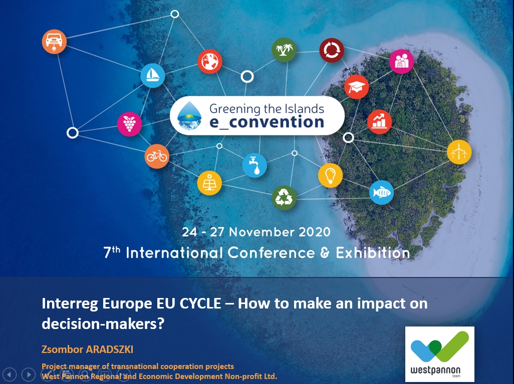 EU CYCLE at Greening the Islands e_Convention 