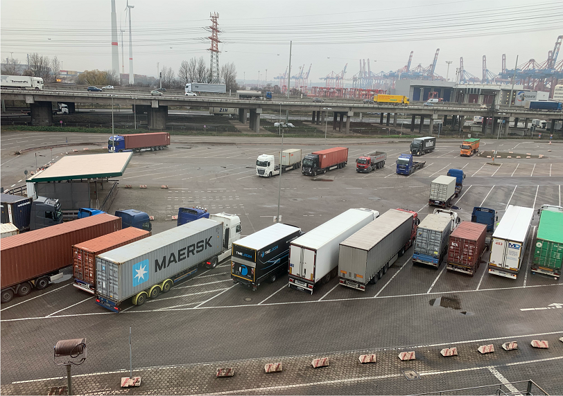 Truck-related CO2 emission study Port of Hamburg