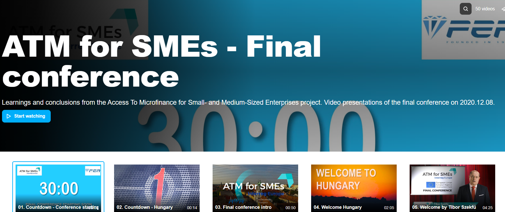 Videos of the ATM for SMEs Final Conference