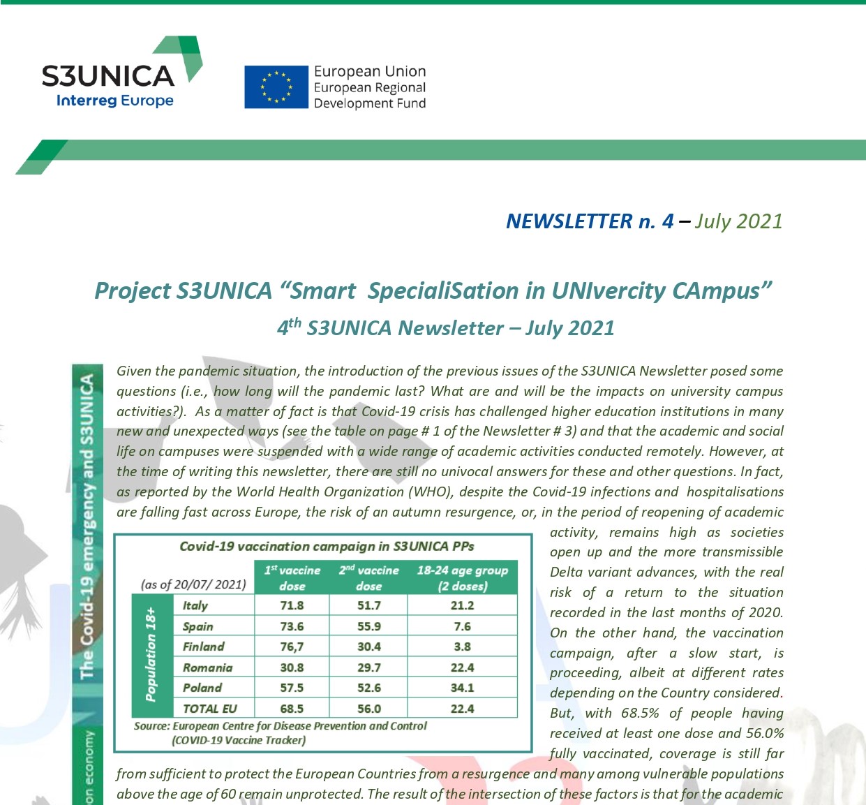 IV S3UNICA newsletter is out