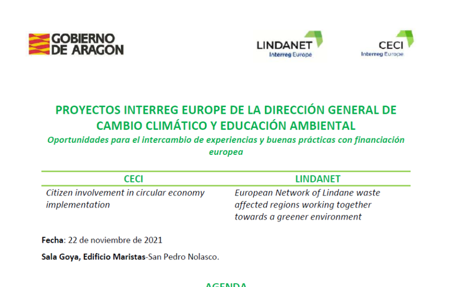 Interreg Europe in Aragon: Lindanet & CECI