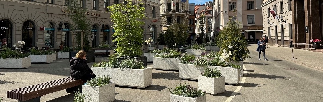 Green public spaces in Riga