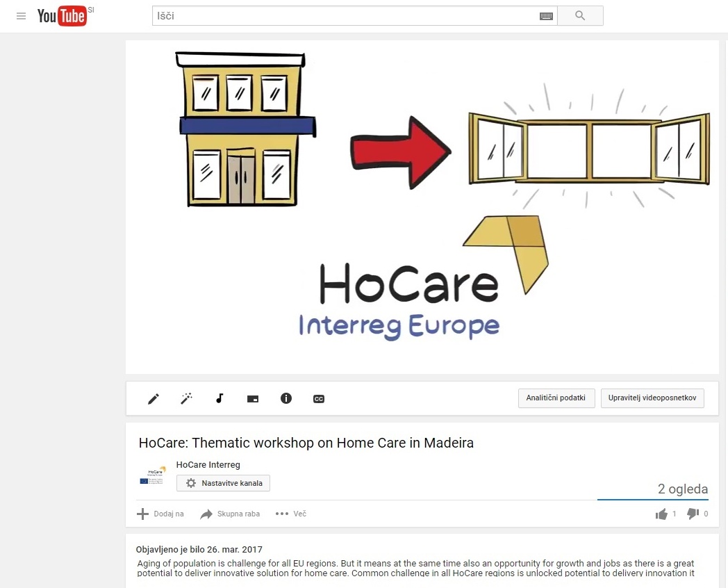 HoCare: Video from first Thematic Workshop released