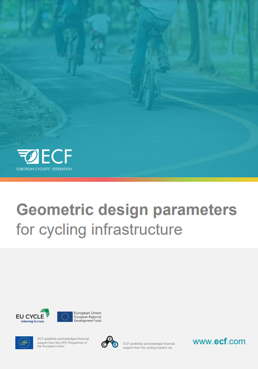 Geometric design parameters for cycling infra